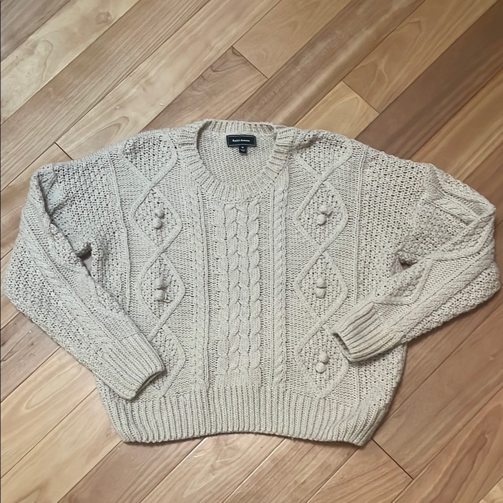 Cable Knit Sweater in Cream